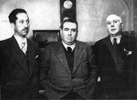 Roberto Luna, Pablo de Rokha y Santiván, 1950