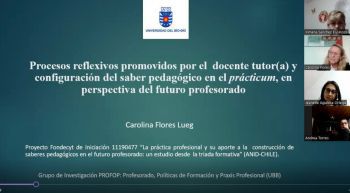 Académica UBB comparte resultados preliminares de Fondecyt que relevan el rol de la reflexión docente